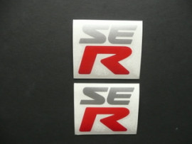 SE-R Stickers voorscherm